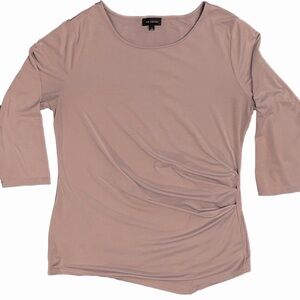 The Limited Long Sleeve Lavender Top with Side Ruching